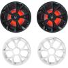 imageRockville RKL65MBW 2 65quot 700W Marine Speakers 4 Ohm LED Lights CEA Compliant Coaxial Waterproof BlackWhite Grilles for Boats ATVs UTVs