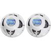 imageRockville RKL80MW Marine Boat Speakers 8quot 2Way 900W per Pair IP66 Waterproof LED Lights HighFidelity Sound for Boats and Outdoor UseWhite