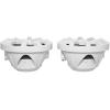 imageRockville RKL80MW Marine Boat Speakers 8quot 2Way 900W per Pair IP66 Waterproof LED Lights HighFidelity Sound for Boats and Outdoor UseWhite