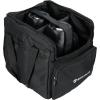 imageRockville RLB40 Padded Travel Bag for 2 Chauvet or ADJ Lights 10mm Foam Divider wPlastic Ext Pocket Rubber Feet Lightweight 17 lbs