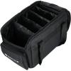 imageRockville RLB70 Lighting Bag for 4 Slim Par Lights Fits ADJ ampamp Chauvet Padded Compartments Removable Dividers External Pockets for Mobile DJs and Event Professionals