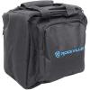 imageRockville RLB90 Universal Travel Bag for 2 Slim LED Par Lights Controller and Cables ExtraThick Padding Removable Dividers Zippered Pockets for DJs and Mobile Entertainers