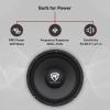 imageRockville RM104PRO MidRange Pro Car Speaker 10 600W 4 Ohm MidBass Kevlar Cone Open Basket CEA Compliant 56oz Magnet Perfect for Car Audio