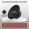 imageRockville RM108PRO MidRange Pro Car Speaker 10 600W 8 Ohm MidBass Kevlar Cone Open Basket CEA Compliant 56oz Magnet Perfect for Car Audio