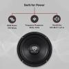 imageRockville RM68PRO Midrange Car Speaker 65 200W 8 Ohm MidBass Open Basket Kevlar Cone CEA Compliant 90oz Magnet Perfect for Car Audio4 Ohm Pro Series