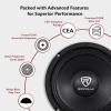 imageRockville RM68PRO Midrange Car Speaker 65 200W 8 Ohm MidBass Open Basket Kevlar Cone CEA Compliant 90oz Magnet Perfect for Car Audio4 Ohm Pro Series
