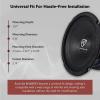 imageRockville RM68PRO Midrange Car Speaker 65 200W 8 Ohm MidBass Open Basket Kevlar Cone CEA Compliant 90oz Magnet Perfect for Car Audio8 Ohm Pro Series
