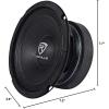 imageRockville RM68PRO Midrange Car Speaker 65 200W 8 Ohm MidBass Open Basket Kevlar Cone CEA Compliant 90oz Magnet Perfect for Car Audio8 Ohm Pro Series