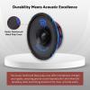 imageRockville RM68SP MidRange Car Speaker 65 120W 8 Ohm Dual Cone Kevlar Foam Suspension Bullet Phase Plug CEA Compliant Perfect for Car Audio4 Ohm Dual Cone