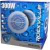 imageRockville RMC65LB 65quot 600W 2Way Marine Speakers 75W RMS Each MultiColor LED Remote Control Waterproof UVResistant for Boats and Outdoor AudioWhite