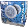 imageRockville RMC80LW 8quot Marine Speakers 800W 2Way White MultiColor LED Lighting with Remote Waterproof and UV Resistant for Boats and OutdoorBlack