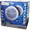 imageRockville RMC80LW 8quot Marine Speakers 800W 2Way White MultiColor LED Lighting with Remote Waterproof and UV Resistant for Boats and OutdoorWhite