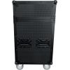 imageRockville RMH2C Case for 2 Large Moving Head Lights Customizable Foam BuiltIn Wheels Butterfly Latches for DJs and Event Lighting ProfessionalsBlack