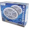 imageRockville RMSTS69B 1000W 6x9 2Way Marine Speakers Waterproof PEI Dome Tweeter HighPower for Boats and Outdoor Use PairWhite