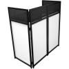 imageRockville ROCKBOOTH DJ Event Booth Facade w 395quot x 20quot Table Detachable Table BlackWhite Scrims Travel Bag for Mobile DJs and Event ProfessionalsBlack