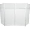 imageRockville ROCKBOOTH DJ Event Booth Facade w 395quot x 20quot Table Detachable Table BlackWhite Scrims Travel Bag for Mobile DJs and Event ProfessionalsWhite