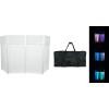 imageRockville ROCKBOOTH DJ Event Booth Facade w 395quot x 20quot Table Detachable Table BlackWhite Scrims Travel Bag for Mobile DJs and Event ProfessionalsWhite