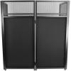 imageRockville ROCKBOOTH DJ Event Booth Facade w 395quot x 20quot Table Detachable Table BlackWhite Scrims Travel Bag for Mobile DJs and Event ProfessionalsBlack