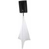 imageRockville RSC7W White Tripod PA Speaker Stand Scrim Cloth 360Degree Cover WrinkleResistant Machine Washable for Weddings and DJ Events