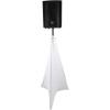 imageRockville RSC7W White Tripod PA Speaker Stand Scrim Cloth 360Degree Cover WrinkleResistant Machine Washable for Weddings and DJ Events