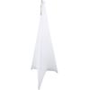 imageRockville RSC7W White Tripod PA Speaker Stand Scrim Cloth 360Degree Cover WrinkleResistant Machine Washable for Weddings and DJ Events