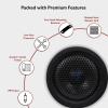 imageRockville RTB80A Powered Subwoofer Bass Tube 8quot 400W Peak200 Watts RMS Deep Bass BuiltIn Amp Crossover Vented Enclosure Perfect for Car Audio