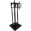 imageRockville RTP33TV Black Totem DJ SpeakerLighting Stand Detachable TV Mount Adjustable Height Stable Base for DJs and Event ProfessionalsBlack