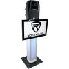 imageRockville RTP33TV Black Totem DJ SpeakerLighting Stand Detachable TV Mount Adjustable Height Stable Base for DJs and Event ProfessionalsBlack