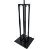 imageRockville RTP33TV Black Totem DJ SpeakerLighting Stand Detachable TV Mount Adjustable Height Stable Base for DJs and Event ProfessionalsBlack