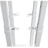 imageRockville RTPGO Black Collapsible DJ Totem Light Stand 132 lbs Capacity Portable with Bag and BlackWhite Scrims Adjustable Height 3970 Inches for DJs and Event LightingWhite