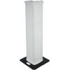 imageRockville RTPGO Black Collapsible DJ Totem Light Stand 132 lbs Capacity Portable with Bag and BlackWhite Scrims Adjustable Height 3970 Inches for DJs and Event LightingBlack