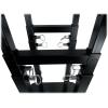 imageRockville RTPGO Black Collapsible DJ Totem Light Stand 132 lbs Capacity Portable with Bag and BlackWhite Scrims Adjustable Height 3970 Inches for DJs and Event LightingBlack