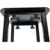 imageRockville RTPGO Black Collapsible DJ Totem Light Stand 132 lbs Capacity Portable with Bag and BlackWhite Scrims Adjustable Height 3970 Inches for DJs and Event LightingBlack
