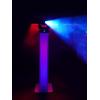 imageRockville RTPGO Black Collapsible DJ Totem Light Stand 132 lbs Capacity Portable with Bag and BlackWhite Scrims Adjustable Height 3970 Inches for DJs and Event LightingWhite