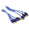 imageRockville RTR124 12ft 4Channel Twisted Pair RCA Cable 100 Copper Split Pin Low Noise Durable for Car Audio and Home Theater4 Channel