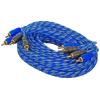 imageRockville RTR172 17 Foot 2 Channel RCA Cable 100 Copper Twisted Pair Split Pin Dual Shielding for Home Audio DJ and Car Audio Setups4 Channel