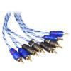 imageRockville RTR254 25 Ft RCA Cables for 4Channel Audio Twisted Pair 100 Copper Split Pin NoiseFree Durable Build for Car Audio and Home Theater4 Channel
