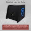 imageRockville RV121C 600W 12quot Loaded Car Subwoofer Enclosure with 1200W Mono Amplifier and Amp Kit CEA2006 Compliant Ported Design for Car Audio Systems