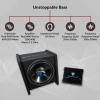 imageRockville RV121C 600W 12quot Loaded Car Subwoofer Enclosure with 1200W Mono Amplifier and Amp Kit CEA2006 Compliant Ported Design for Car Audio Systems