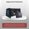 imageRockville RV122B 1200W Dual 12quot Car Subwoofer Enclosure 400W RMS Mono Amp CEA2006 Compliant Subsonic Filter Amp Kit for Car Audio Systems
