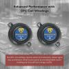 imageRockville RV353A 35quot 3Way Car Speakers 200W Rich Bass CEA Rated Polypropylene Woofer Butyl Surround 12quot PEI Tweeter Perfect for Car Audio