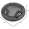 imageRockville RV43A 4quot 3Way Car Speakers 500W 4 Ohm Polypropylene Woofer Butyl Rubber Surround With Grilles CEA Compliant Perfect for Car Audio