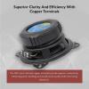 imageRockville RV43A 4quot 3Way Car Speakers 500W 4 Ohm Polypropylene Woofer Butyl Rubber Surround With Grilles CEA Compliant Perfect for Car Audio