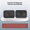 imageRockville RV463A 4x6quot 3Way Car Speakers 500W Rich Bass CEA Rated Polypropylene Woofer Butyl Surround With Grilles Perfect for Car Audio
