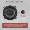 imageRockville RV53A 525quot 3Way Car Speakers 600W 4 Ohm Polypropylene Woofer Butyl Rubber Surround With Grille CEA Compliant Perfect for Car Audio
