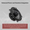 imageRockville RV53A 525quot 3Way Car Speakers 600W 4 Ohm Polypropylene Woofer Butyl Rubber Surround With Grille CEA Compliant Perfect for Car Audio