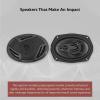 imageRockville RV692C 6x9quot Component Car Speakers 1000W 4 Ohm Rich Bass CEA Rated Polypropylene Woofer Butyl Rubber Surround Perfect for Car Audio