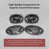 imageRockville RV694A 6x9quot 4Way Car Speakers 1000W 4 Ohm Rich Bass CEA Rated Polypropylene Woofer Butyl Rubber Surround Perfect for Car Audio