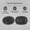 imageRockville RV694A 6x9quot 4Way Car Speakers 1000W 4 Ohm Rich Bass CEA Rated Polypropylene Woofer Butyl Rubber Surround Perfect for Car Audio