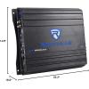imageRockville RV82A Dual 8quot 800W Subwoofers  1200W Mono Amp Car Audio Kit CEA2006 Compliant Ported Enclosure Complete Wiring for Deep Bass